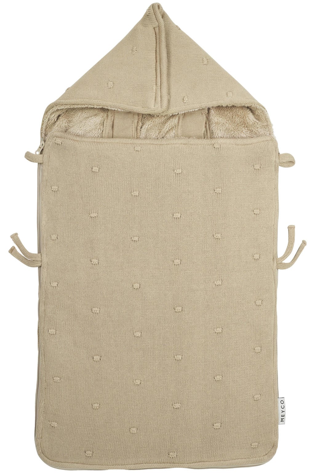 Meyco voetenzak mini Knots sand
