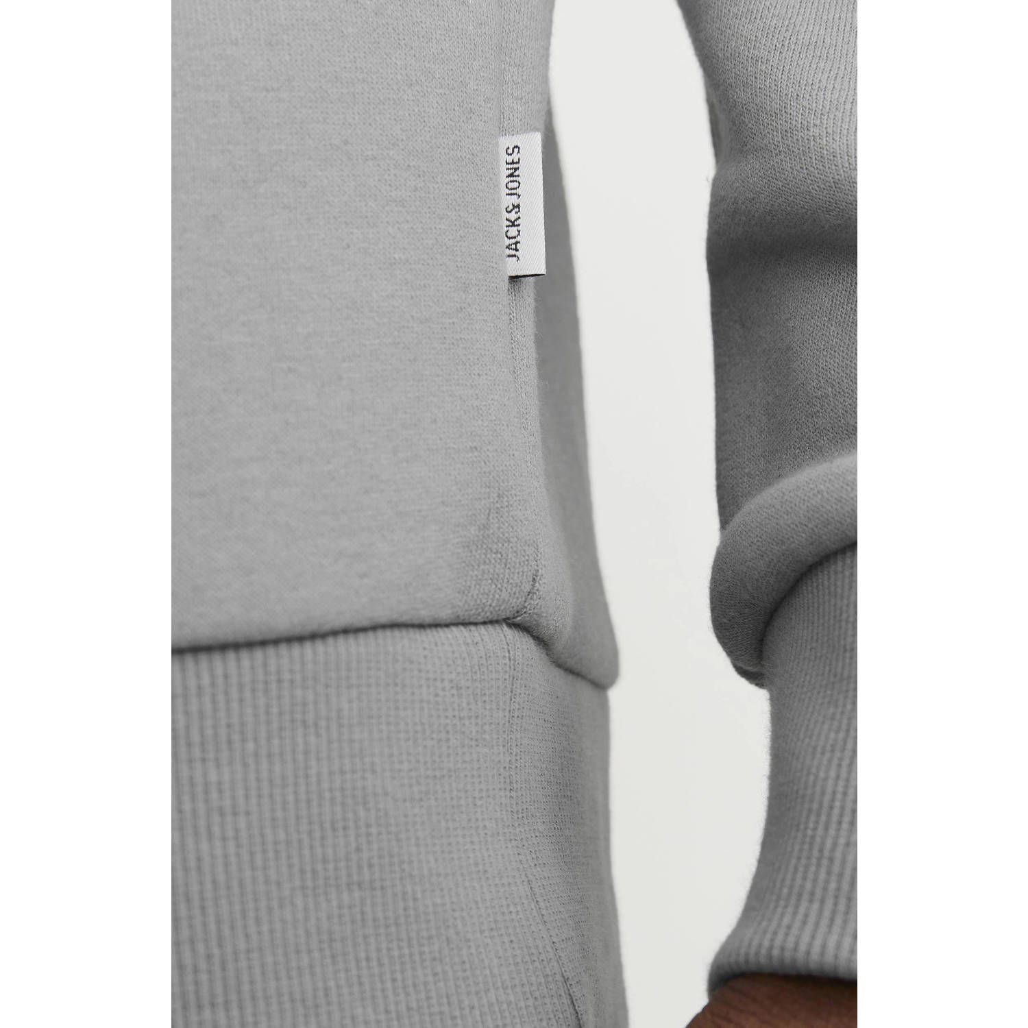 JACK & JONES ESSENTIALS sweater JJEBRADLEY met logo ultimate grey