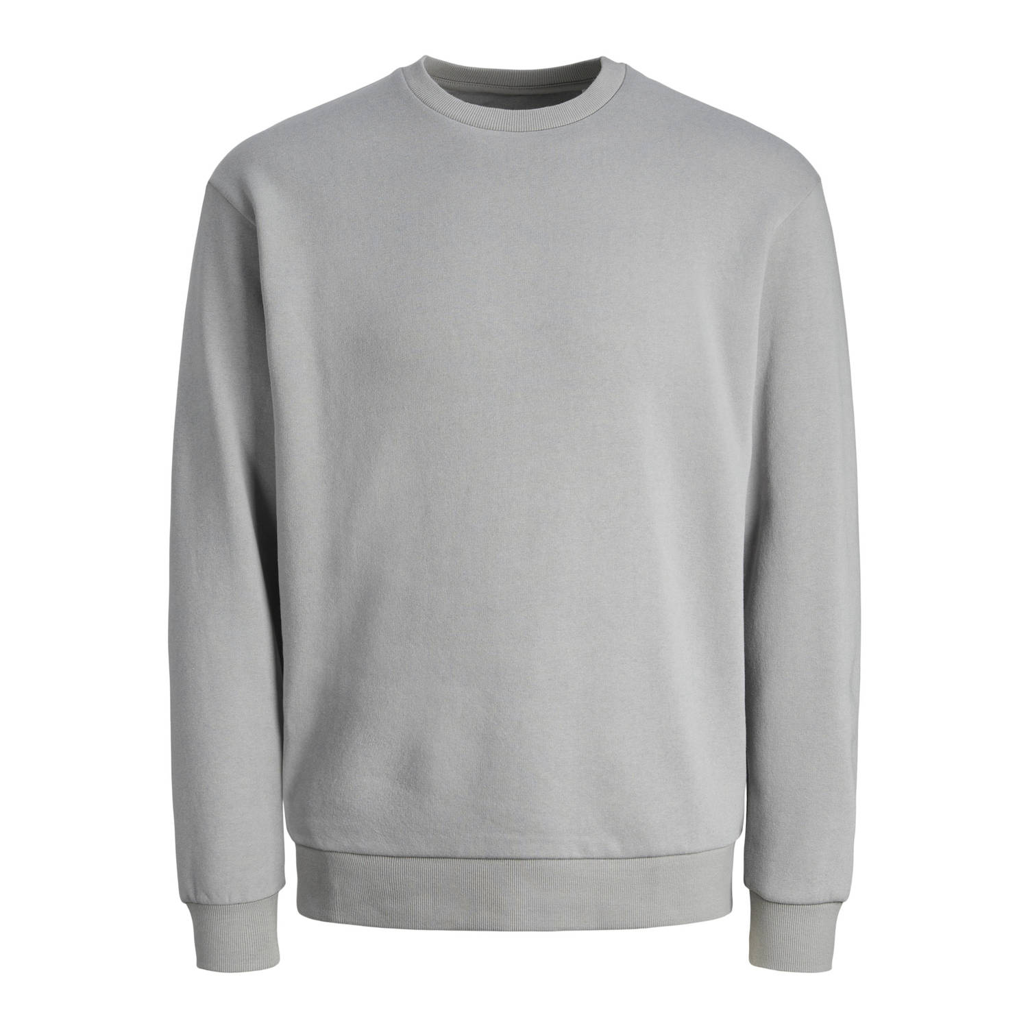 JACK & JONES ESSENTIALS sweater JJEBRADLEY met logo ultimate grey