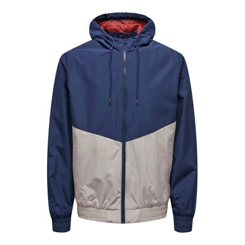 ONLY & SONS jas ONSWARD LIFE blauw/grijs