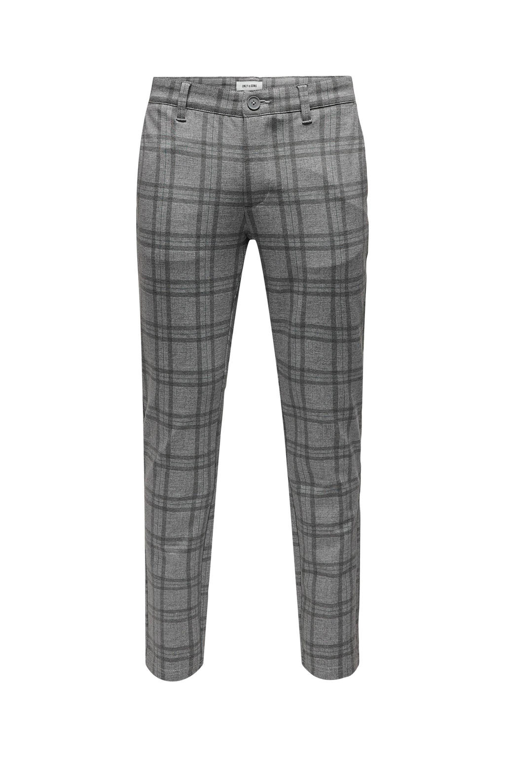 ONLY & SONS slim chino grijs