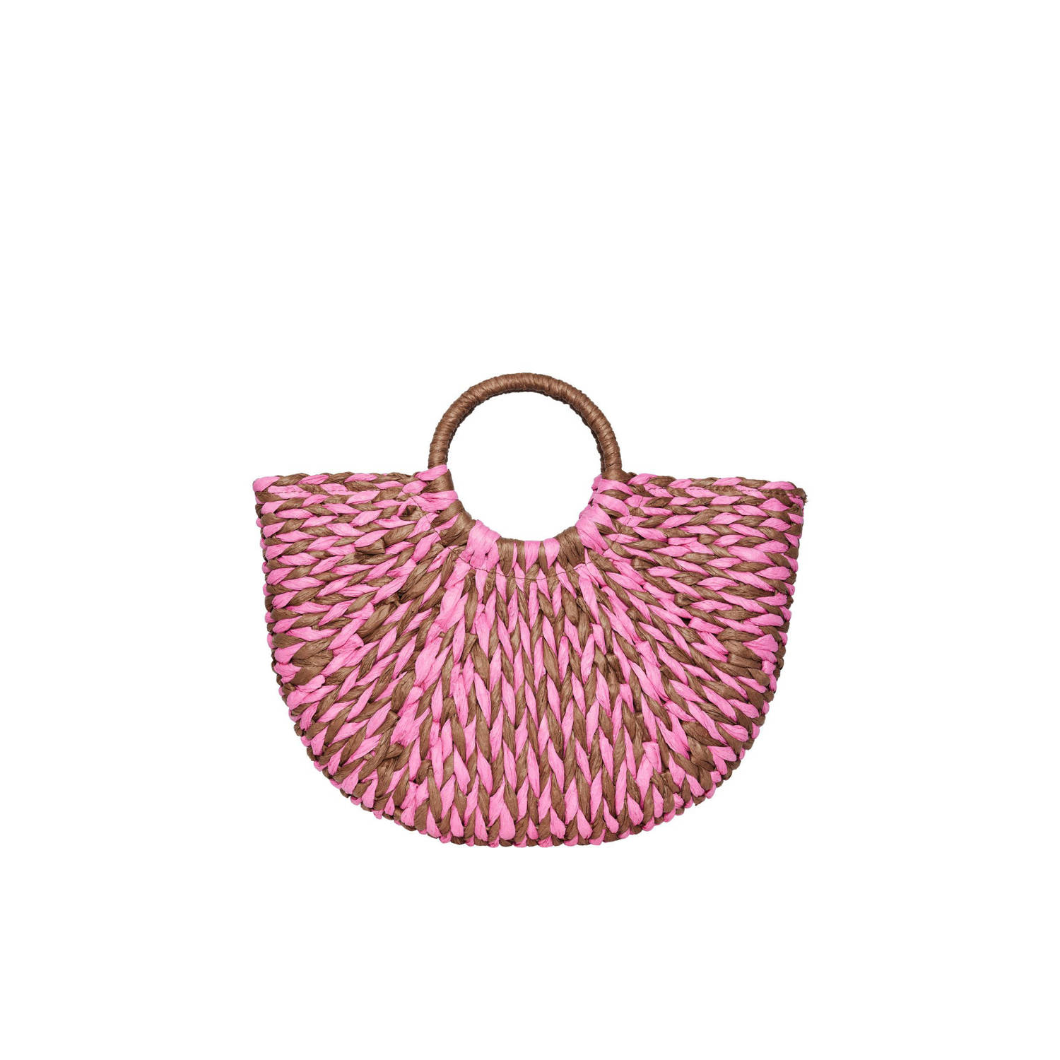 PIECES shopper PCALICE roze bruin