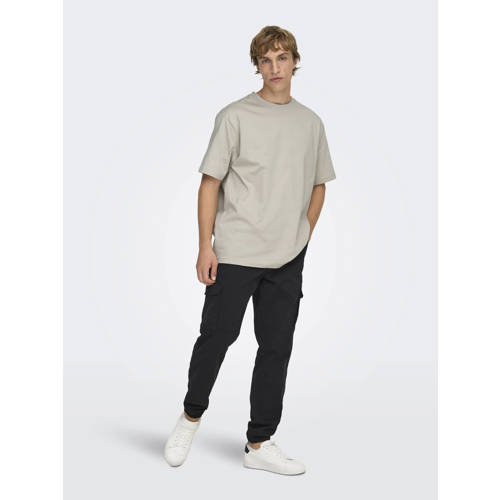 ONLY & SONS relaxed T-shirt lichtgrijs afbeelding