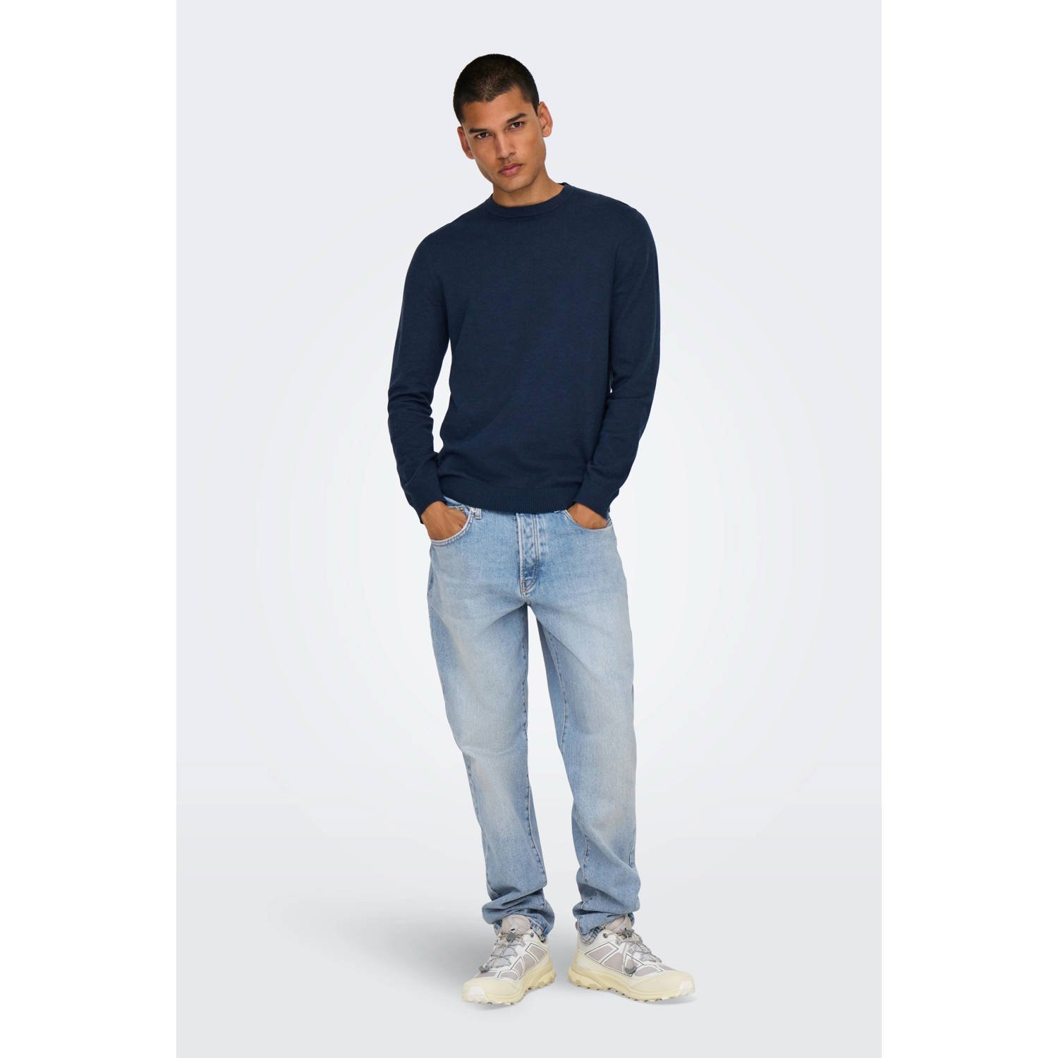 ONLY & SONS tapered fit jeans ONSYOKE light blue denim