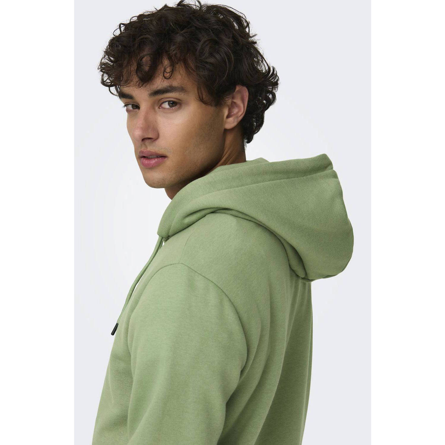 ONLY & SONS hoodie ONSCERES hedge green