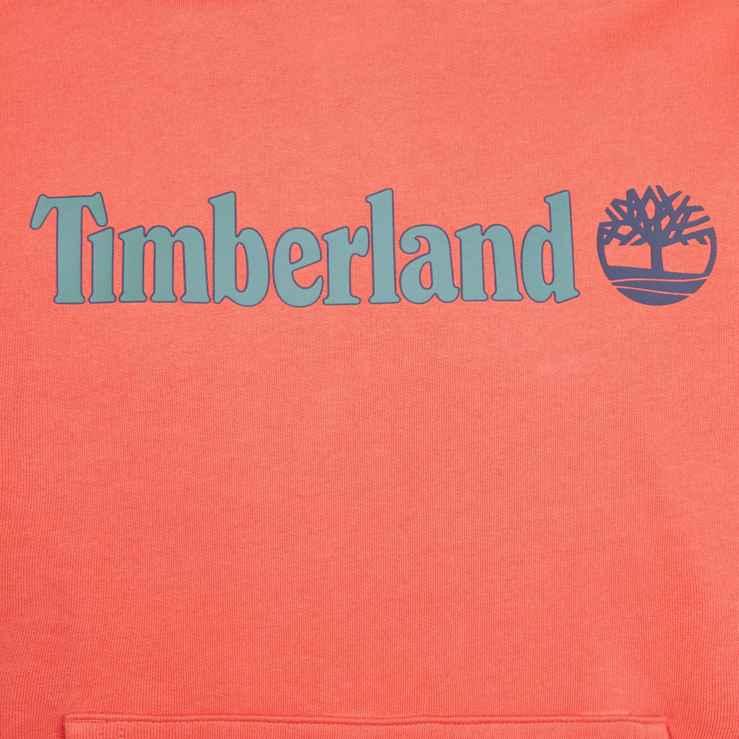 Timberland hoodie met printopdruk brick