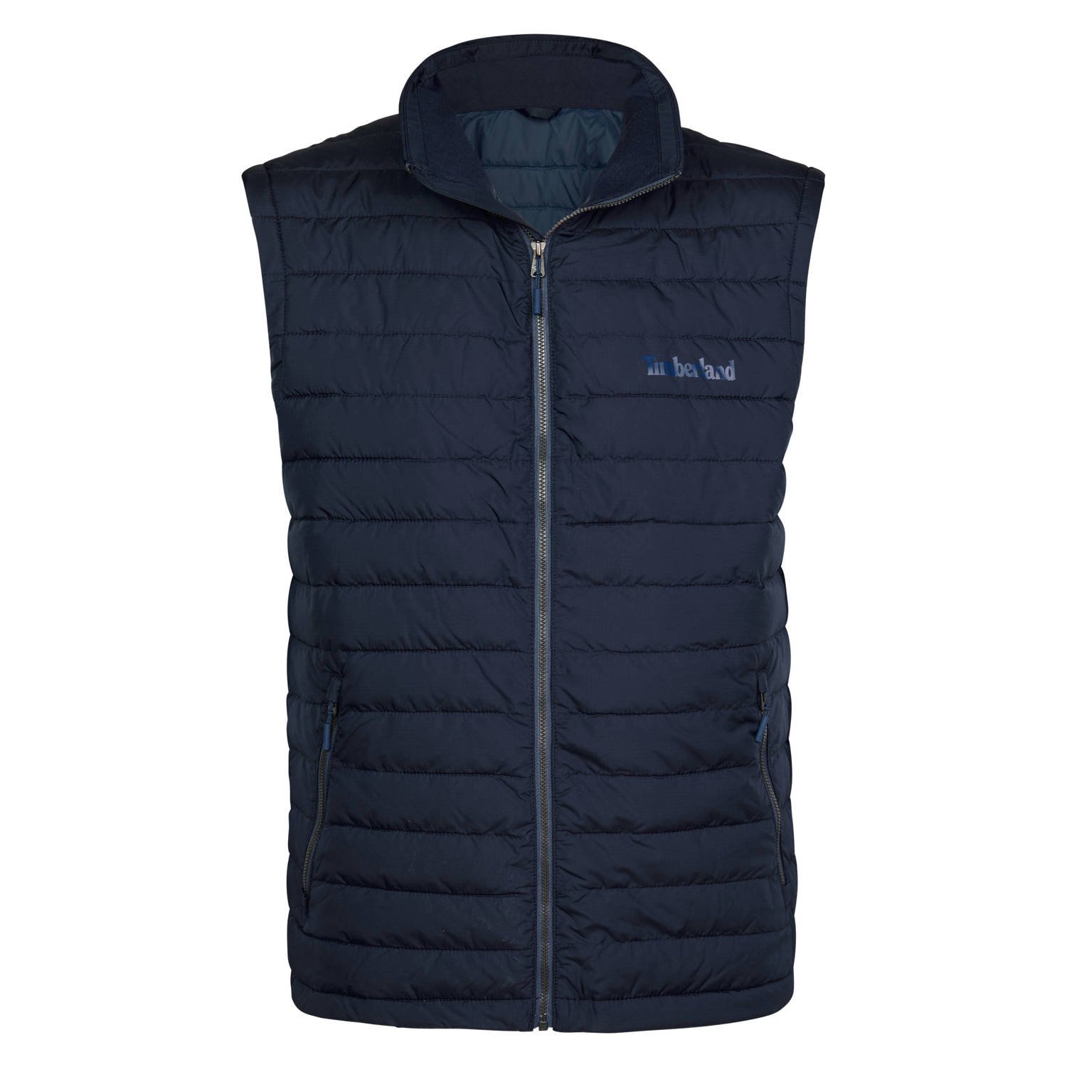 Timberland bodywarmer met logo donkerblauw