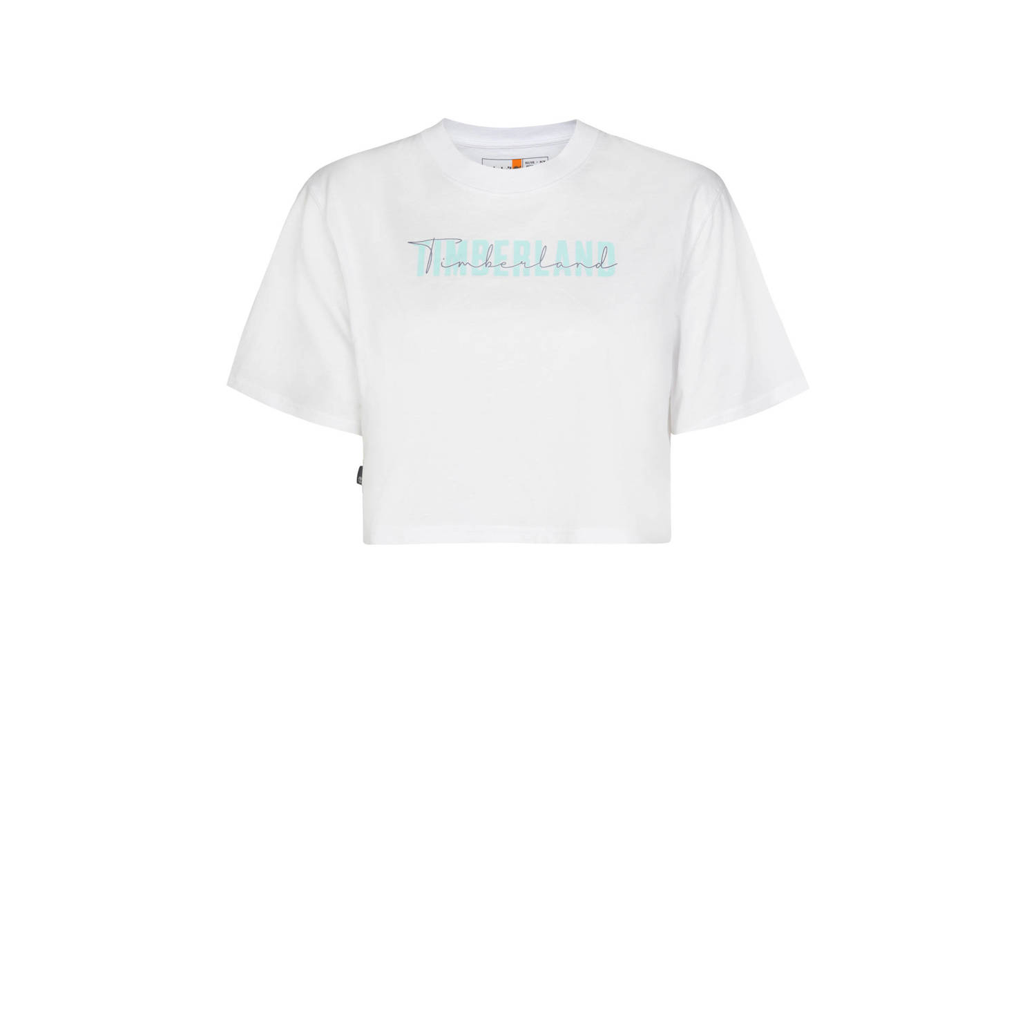 Timberland T-shirt met tekst wit