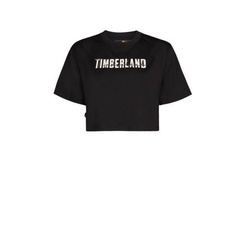 Timberland T-shirt met tekst zwart