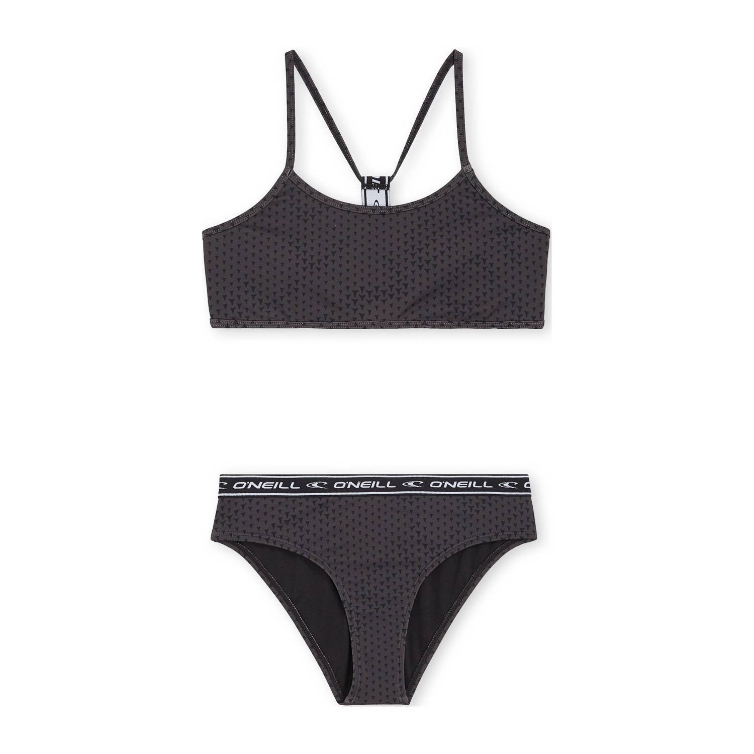 O'Neill crop bikini Sportclub Active zwart Meisjes Polyester Effen 152