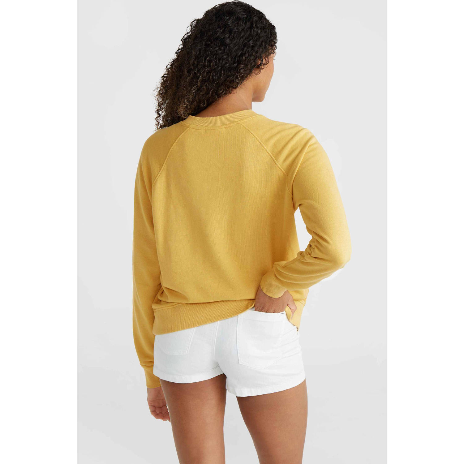 O'Neill sweater met printopdruk geel