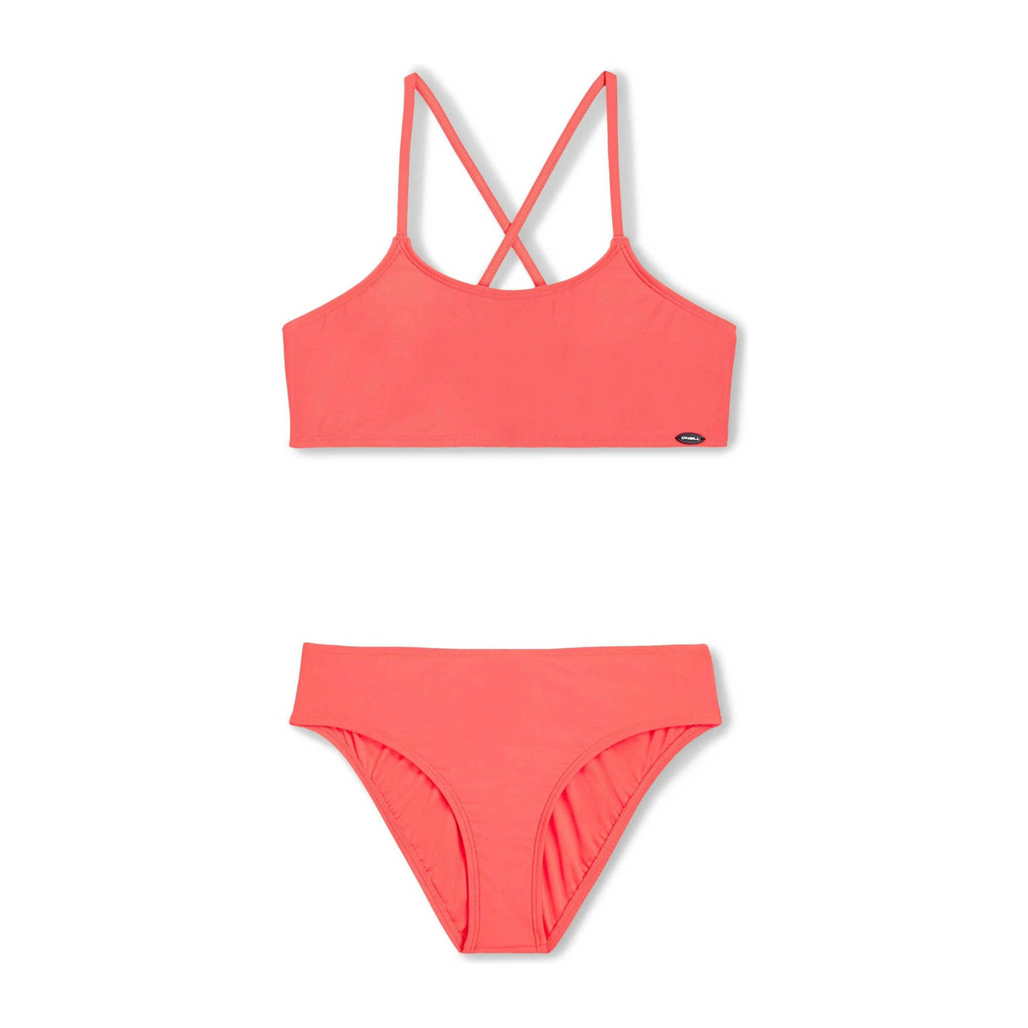 O'Neill crop bikini Essentials roze Meisjes Polyester Effen 116