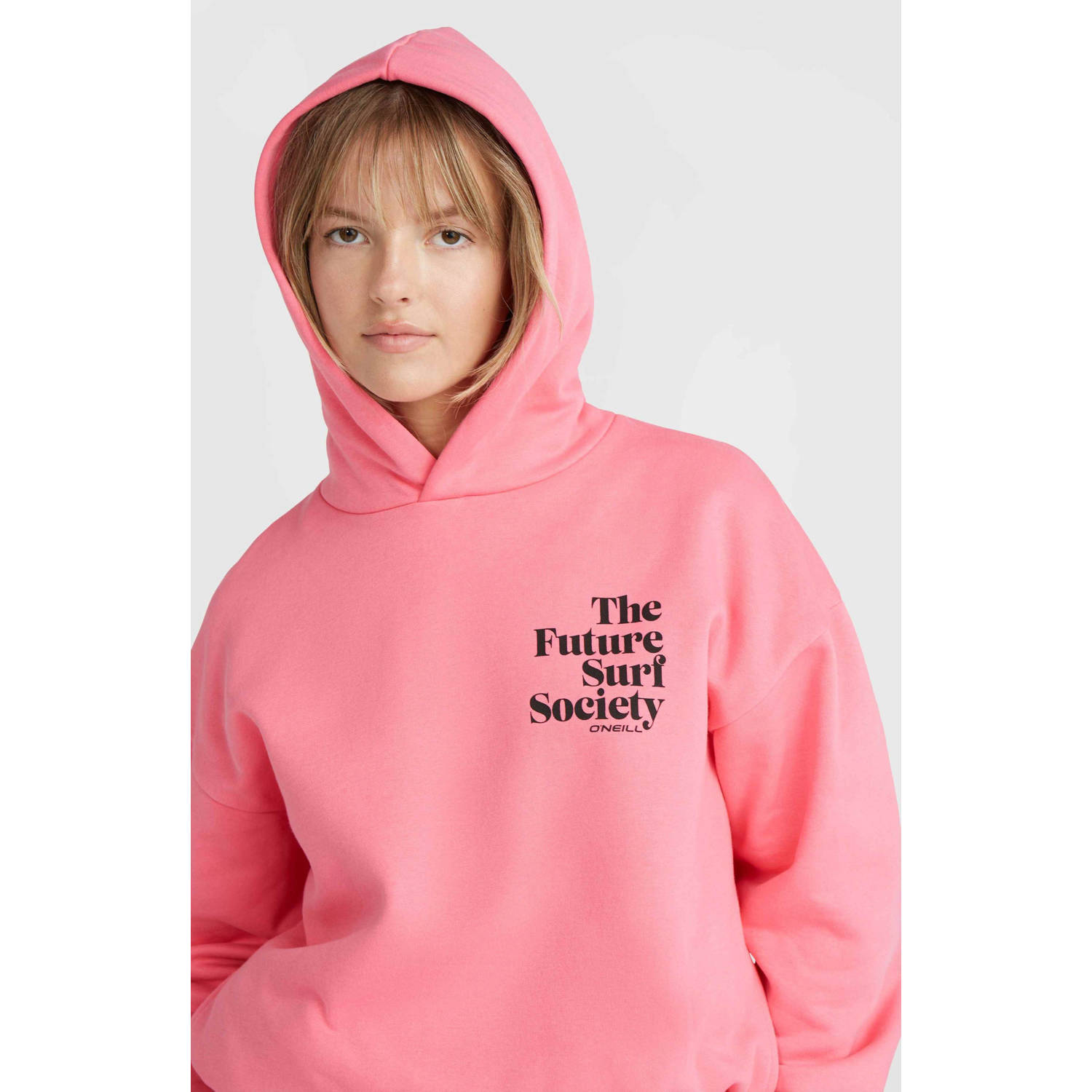 O'Neill hoodie met tekst roze