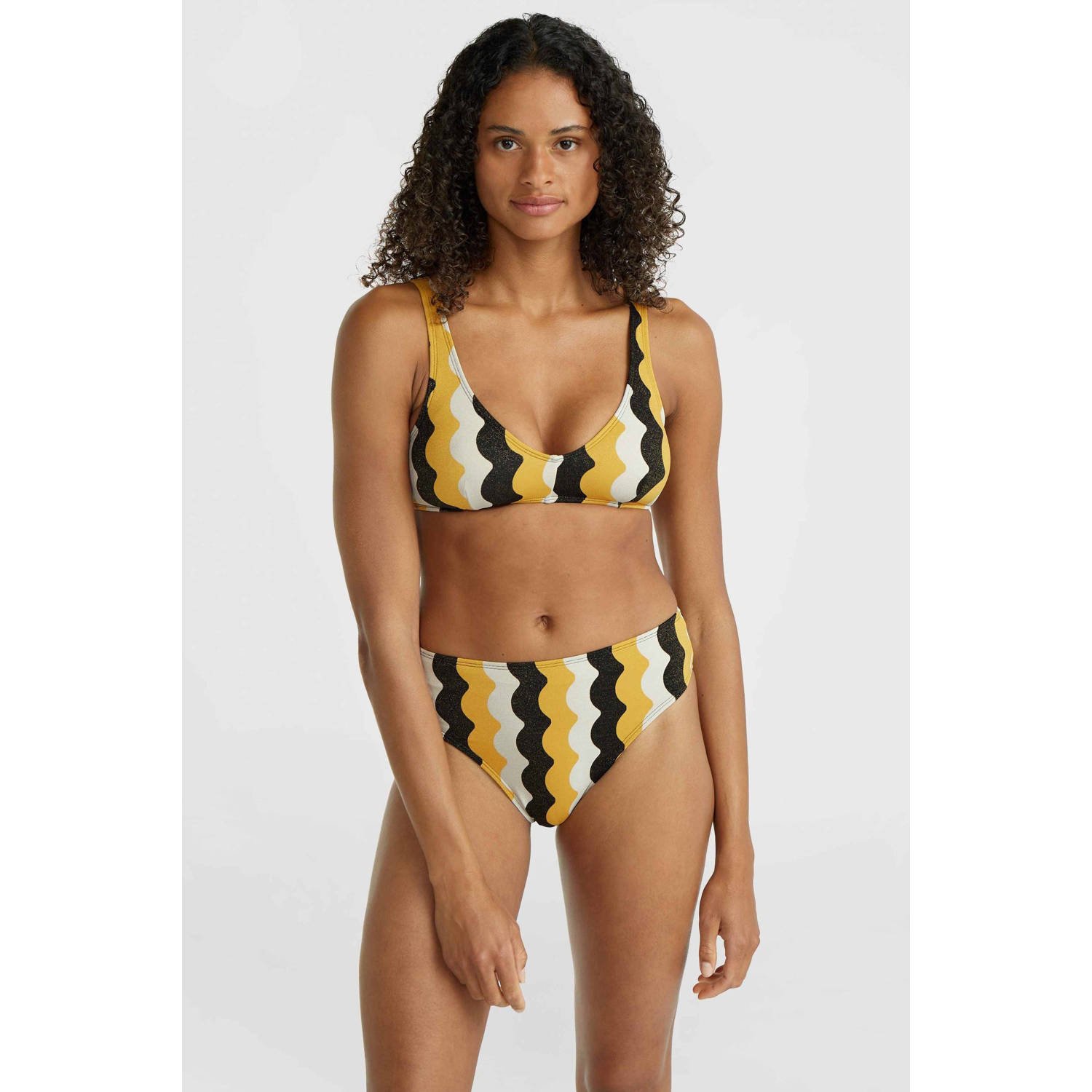 O'Neill voorgevormde bikini Beach Vintage Haley geel zwart wit