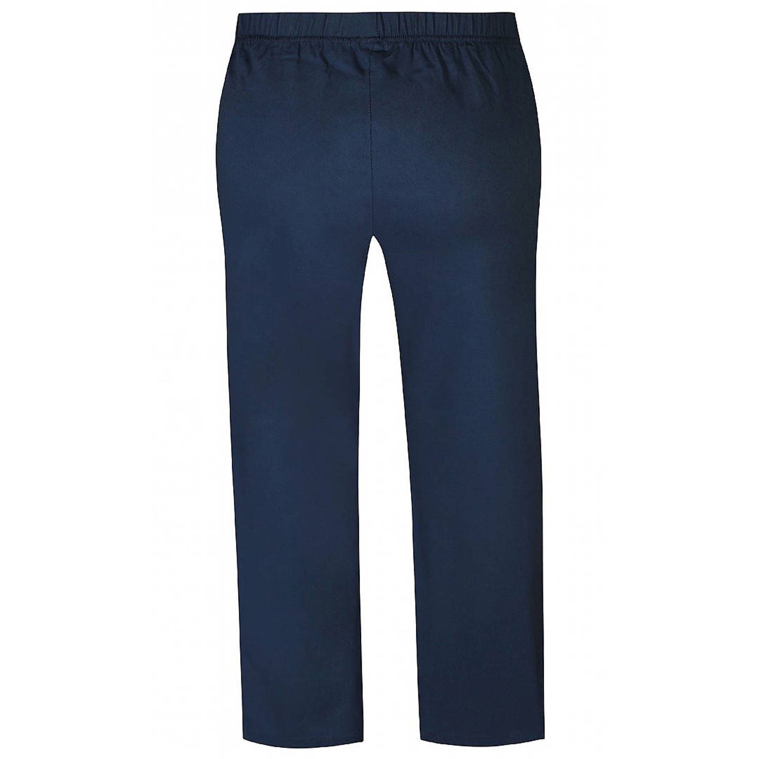 Zhenzi straight fit broek Jazzy donkerblauw