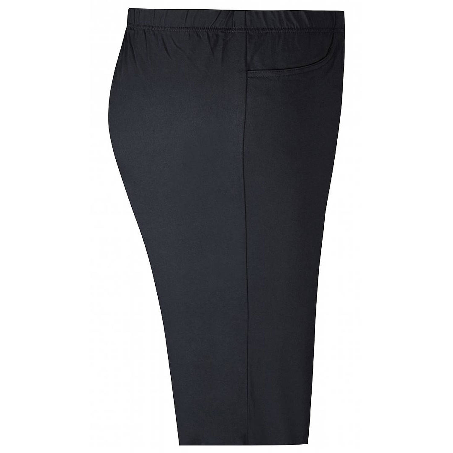 Zhenzi straight fit broek Jazzy zwart