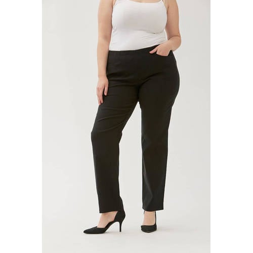 Zhenzi straight fit broek Jazzy zwart afbeelding