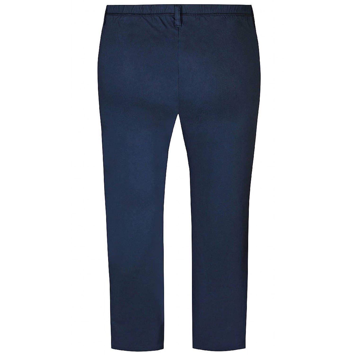 Zhenzi skinny fit broek Twist donkerblauw