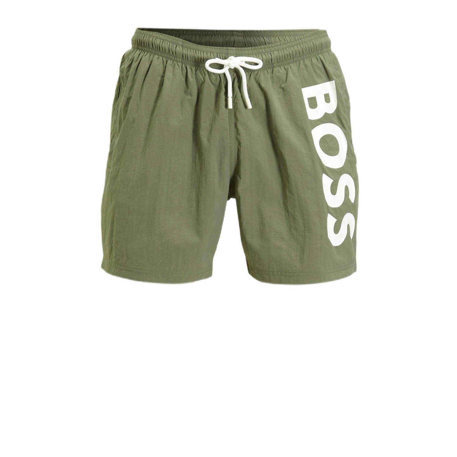 BOSS zwemshort Octopus kakigroen