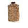 Anytime reversible meisjes gilet panterprint / zwart