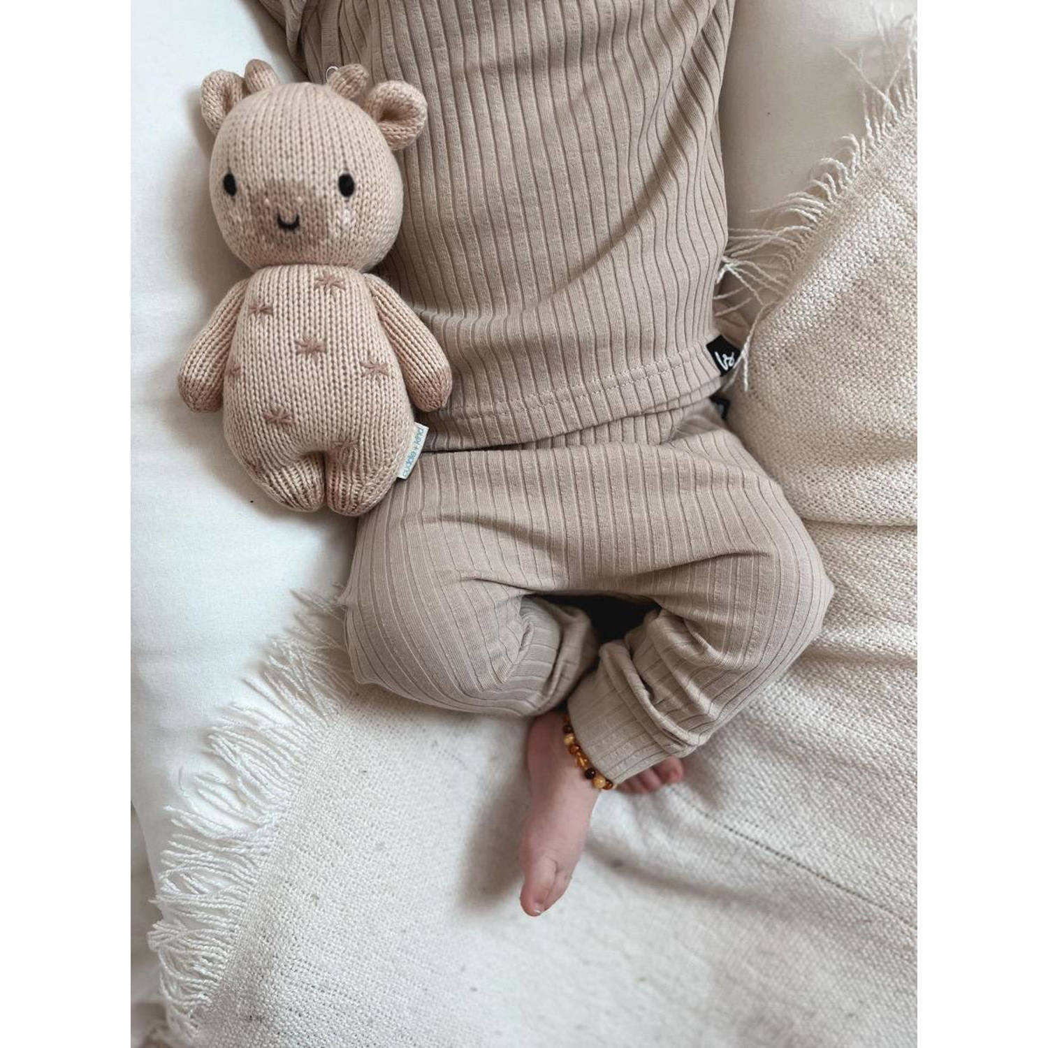 Babystyling baby broek beige