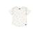 Babystyling baby T-shirt met all over print ecru/lichtbruin