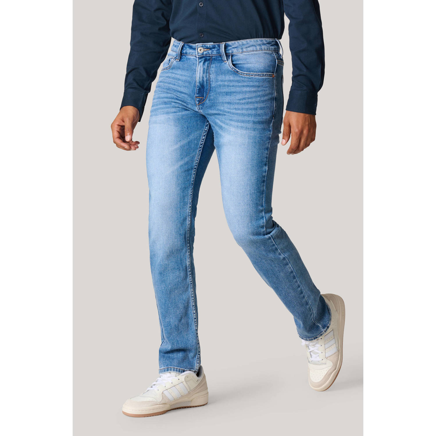 Shoeby straight leg L34 jeans medium stone