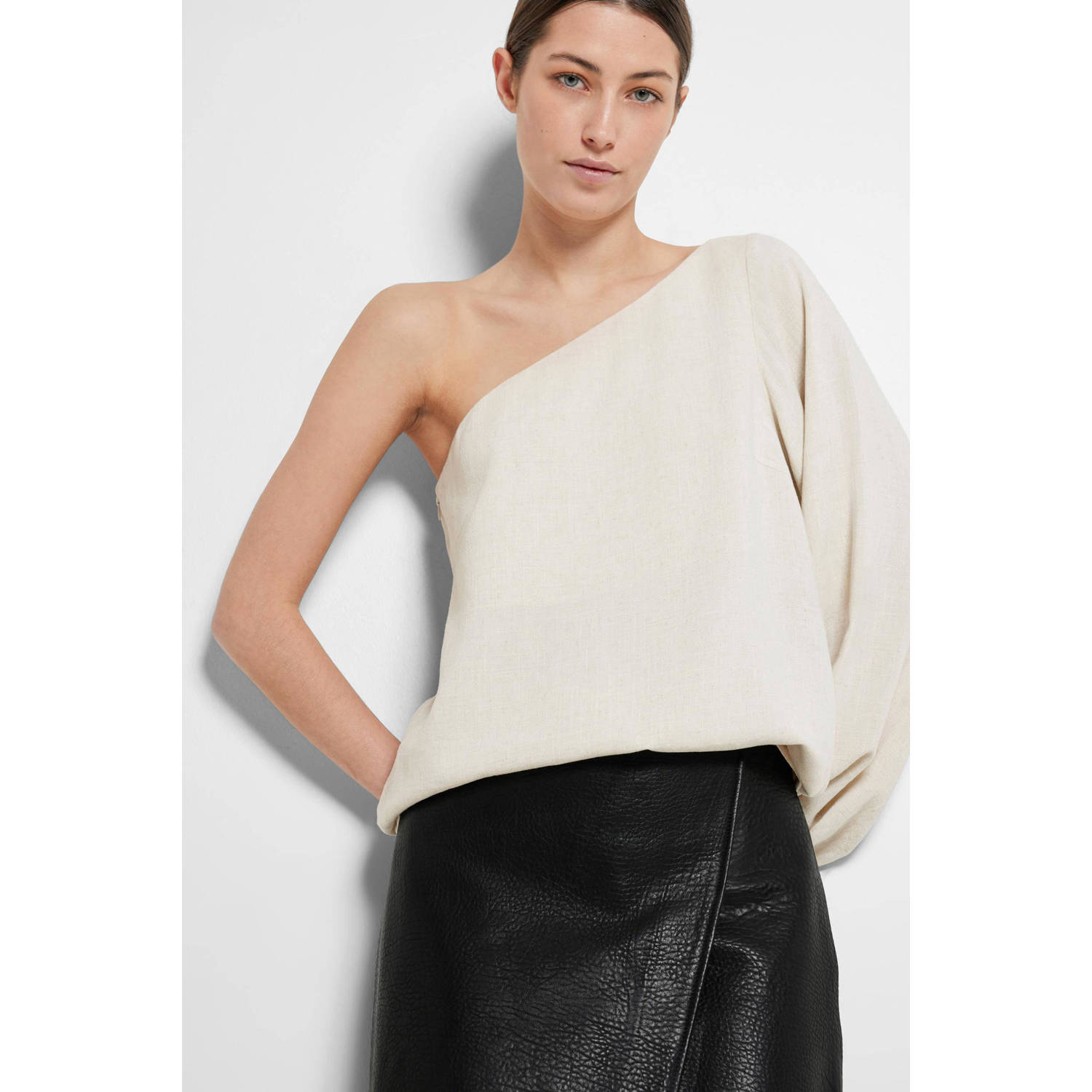 SELECTED FEMME one shouldertop SLFVIVA zand