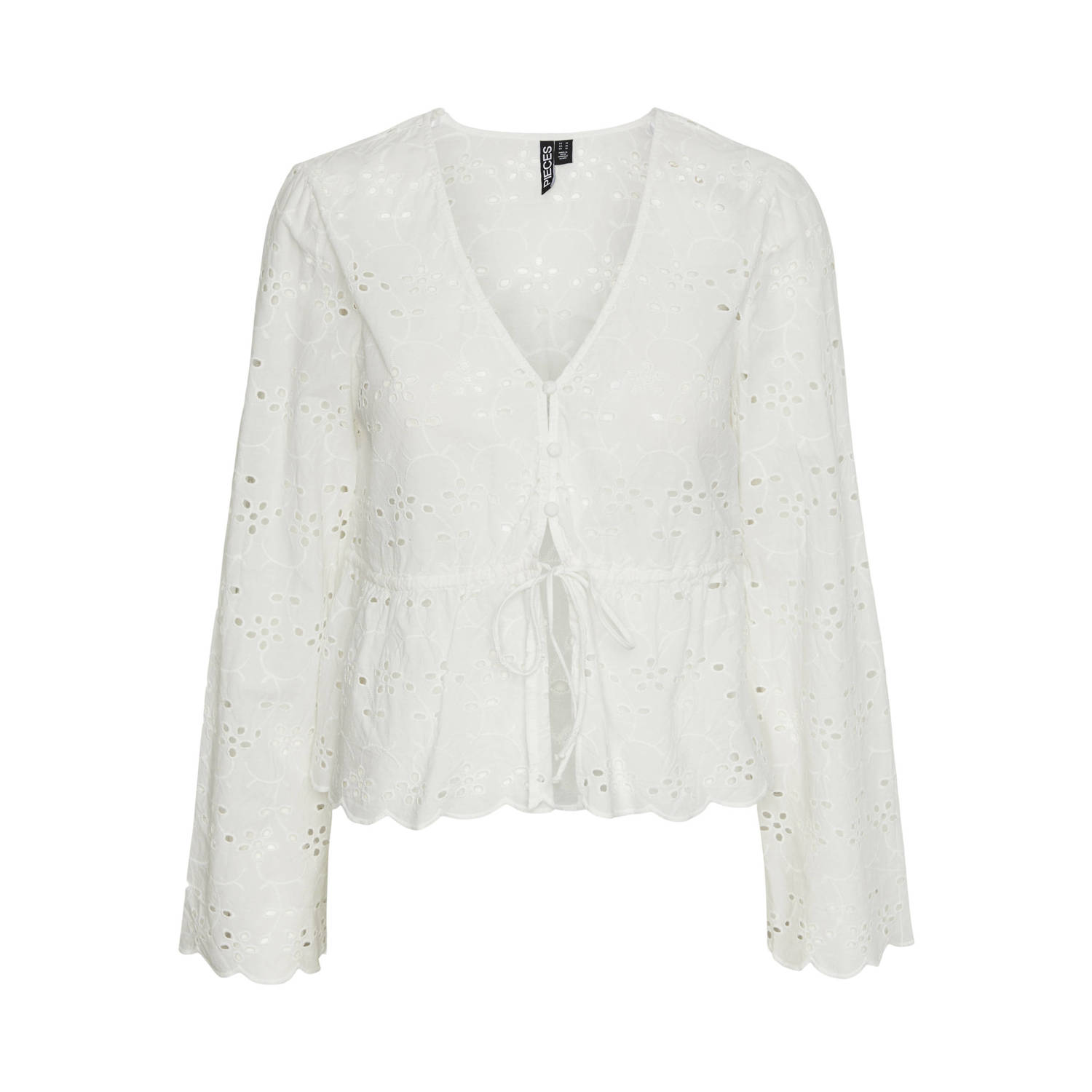 Pieces Blouseshirt met broderie anglaise model 'ARMORINE'