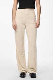 thumbnail: PIECES high waist straight fit pantalon zand
