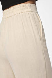 thumbnail: PIECES high waist straight fit pantalon zand