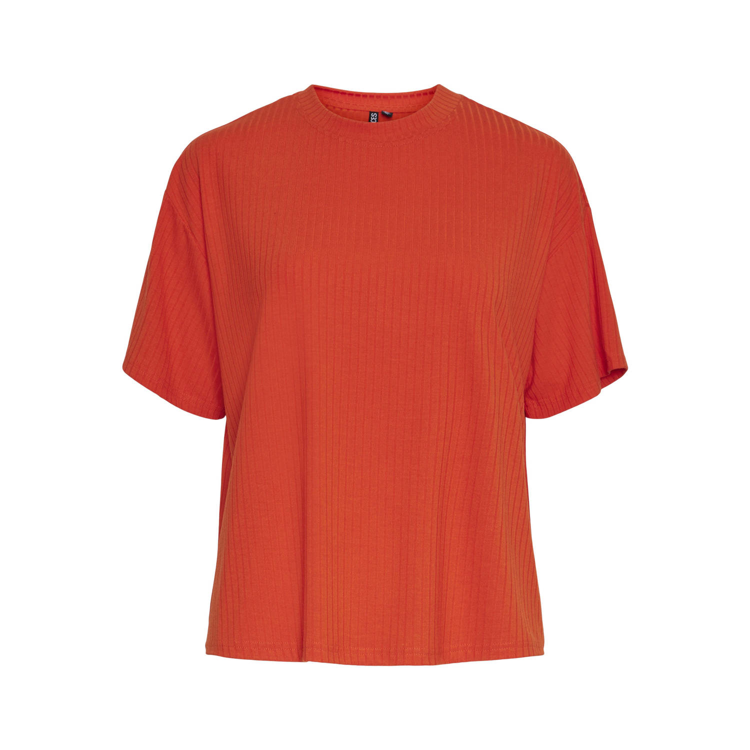 PIECES T-shirt PCKYLIE donker oranje
