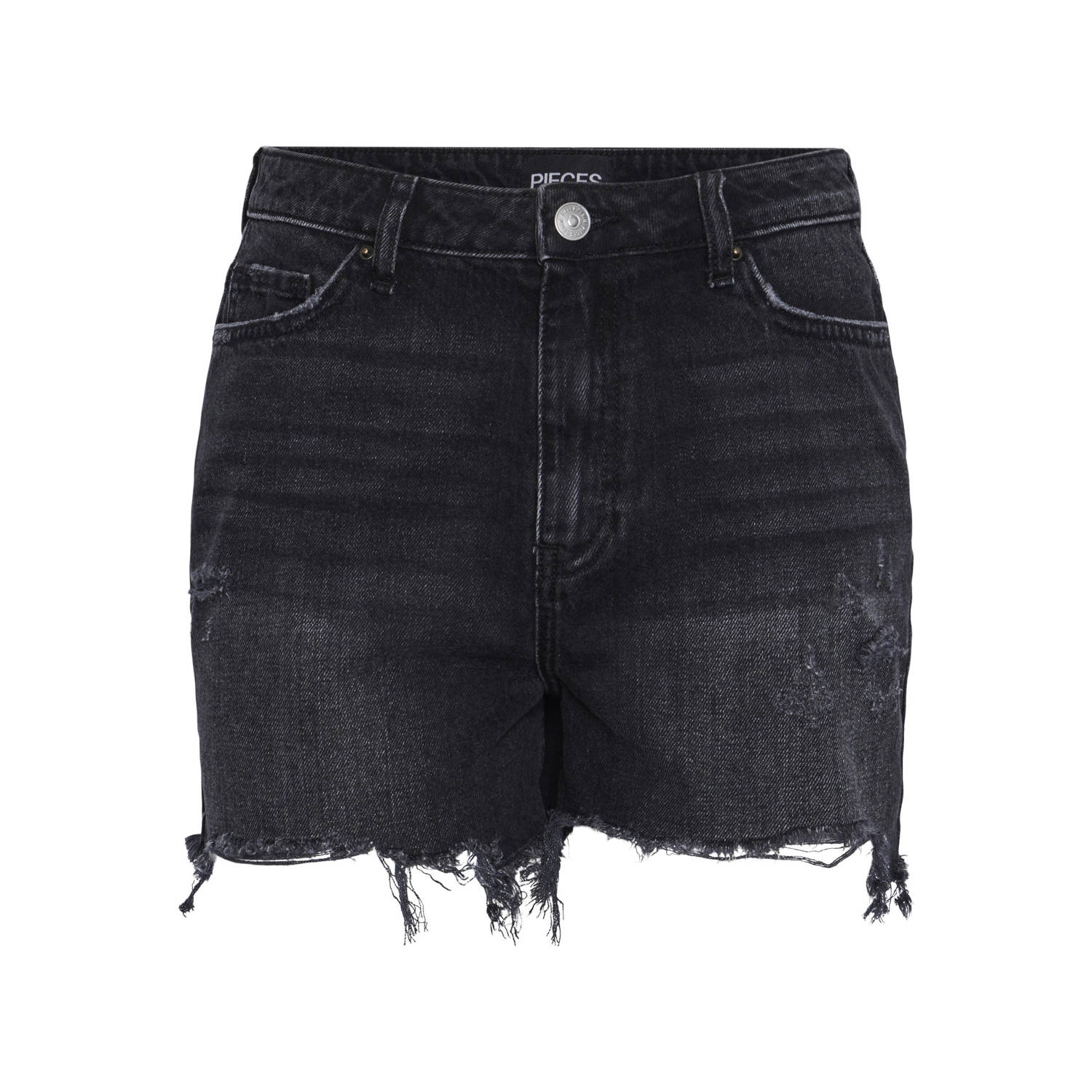 Pieces Regular fit korte jeans van puur katoen model 'SUMMER'