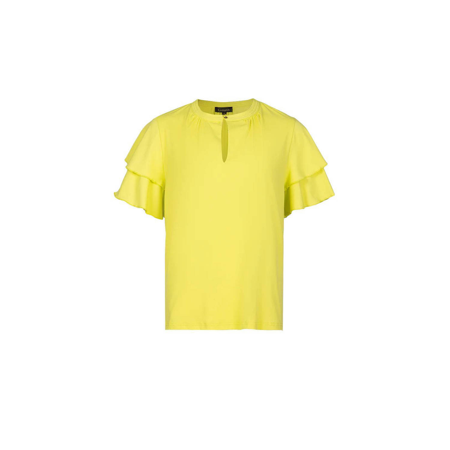 G-maxx blousetop Daylinn limegroen