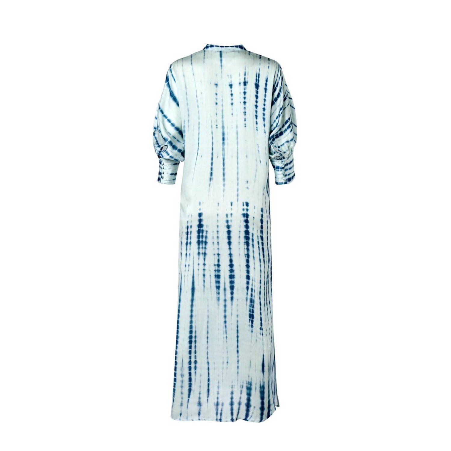 Mart Visser maxi jurk met all over print lichtblauw
