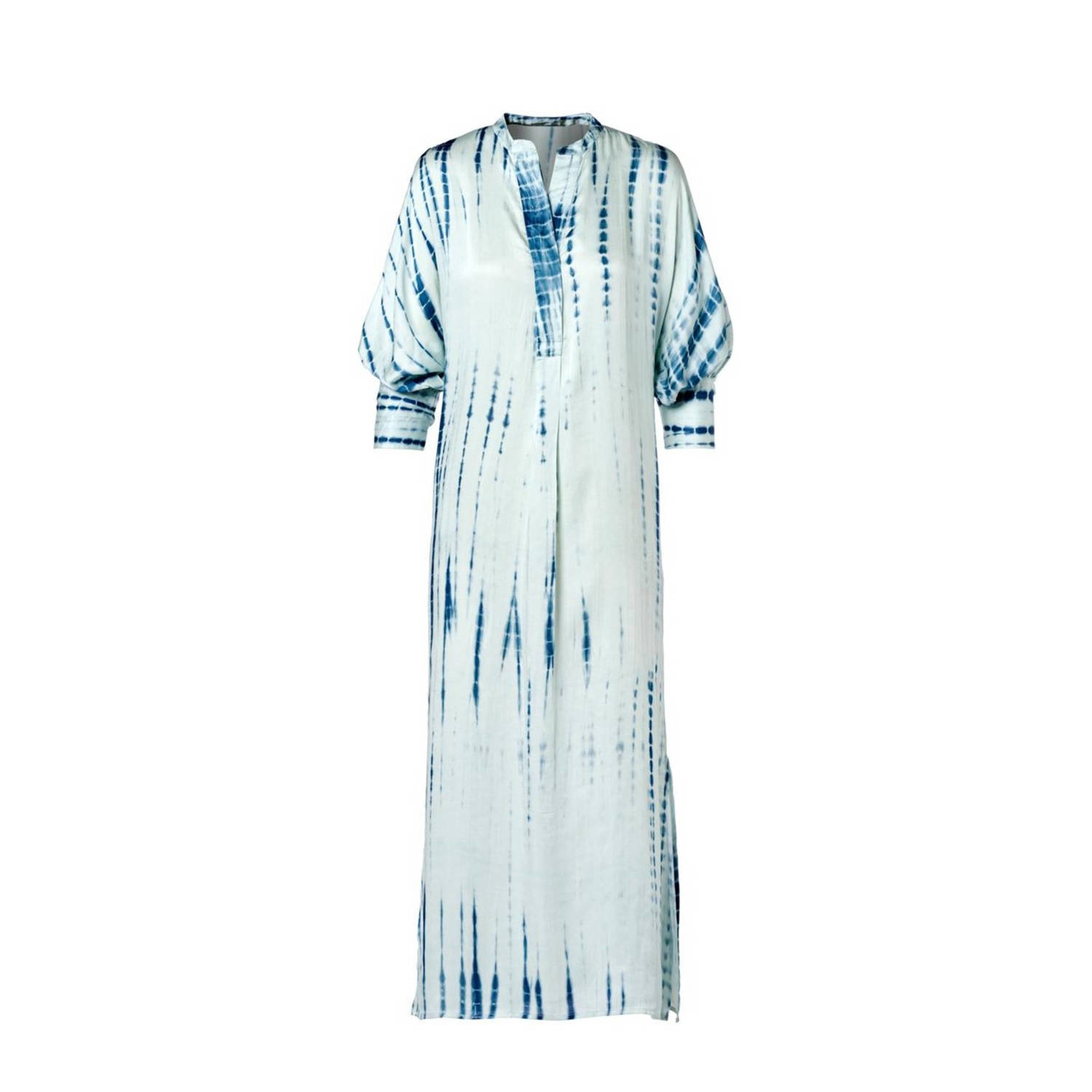 Mart Visser maxi jurk met all over print lichtblauw