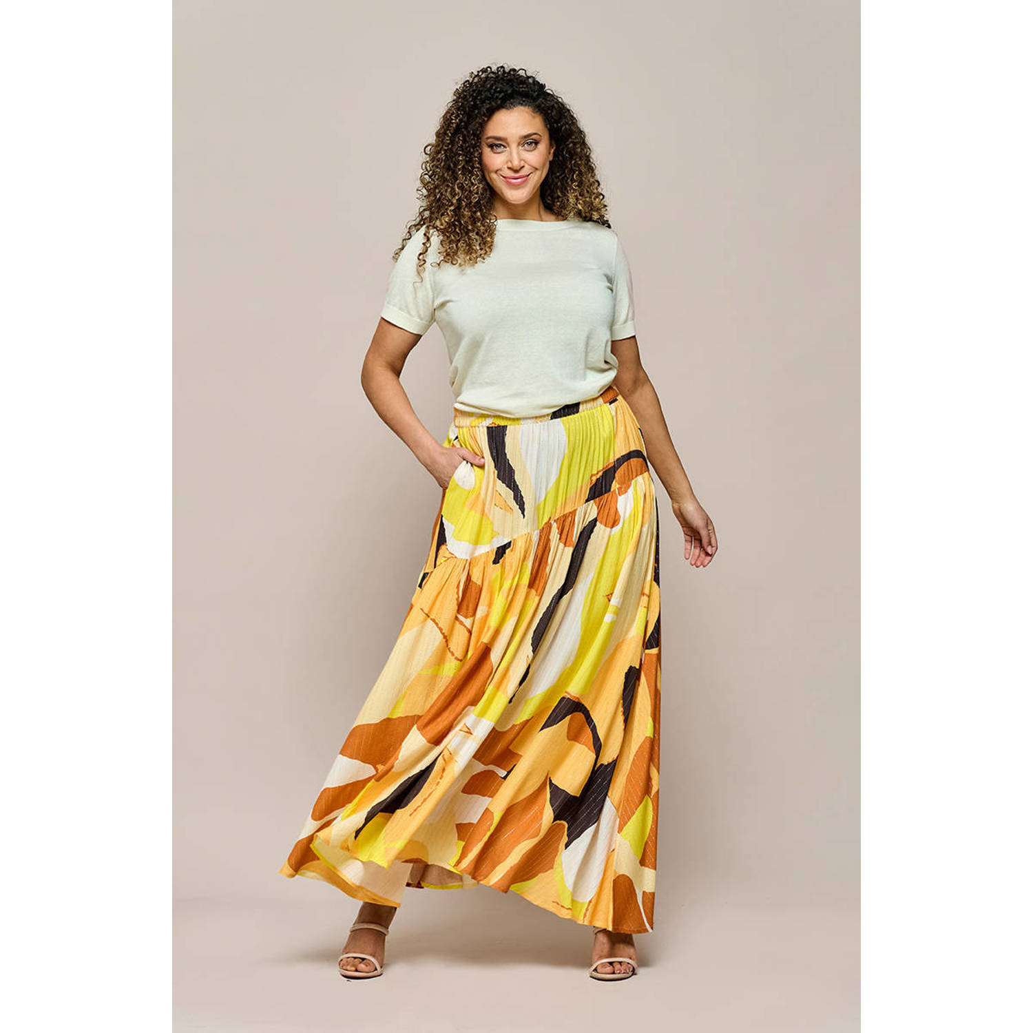 Mart Visser maxi rok met grafische print multi