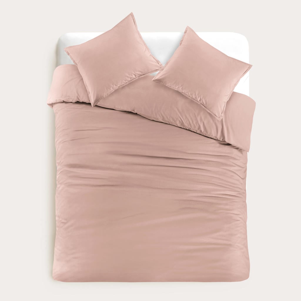 Studio LIVIT percale katoenen dekbedovertrek 2 persoons roze (200x220 cm)