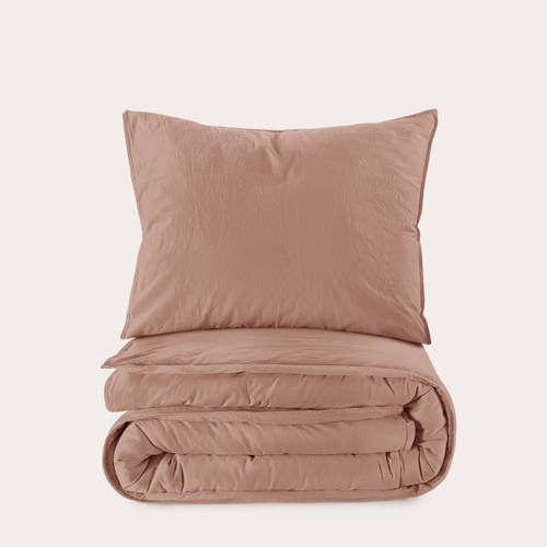 NOUS Living stone washed katoenen dekbedovertrek 1 persoons (140x200 cm) afbeelding
