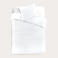 Studio LIVIT percale katoenen dekbedovertrek 1 persoons wit (140x220 cm)