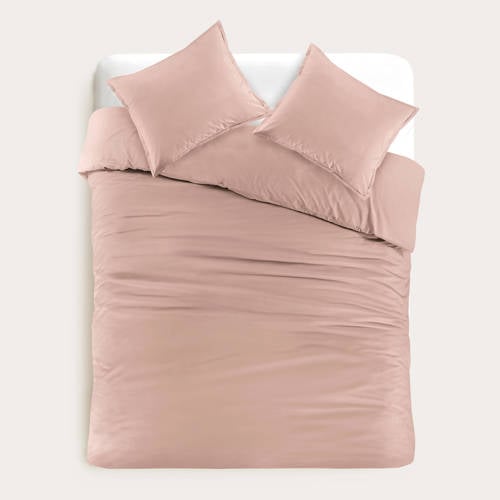 Wehkamp Studio LIVIT perkal katoenen dekbedovertrek lits-jumeaux roze (240x220 cm) aanbieding