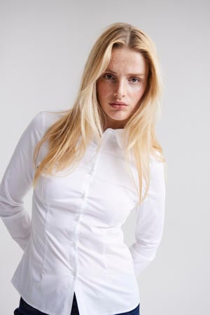 geweven blouse IHDIMA wit