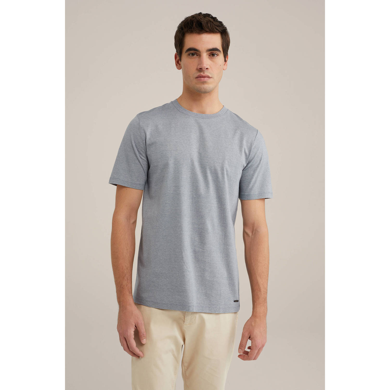 WE Fashion regular fit T-shirt blue flint