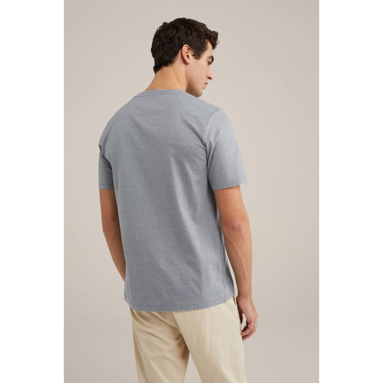 WE Fashion regular fit T-shirt blue flint