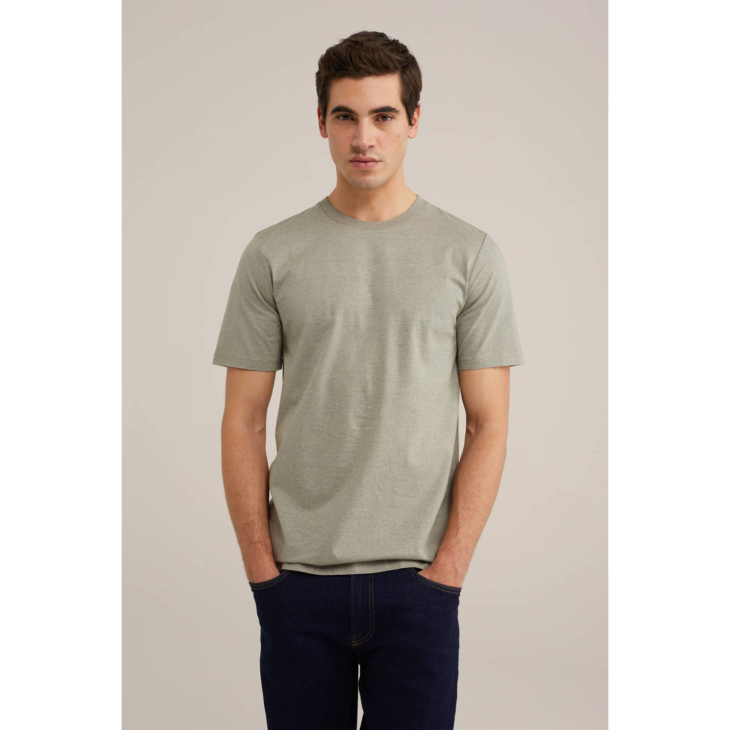 WE Fashion regular fit T-shirt blue fish