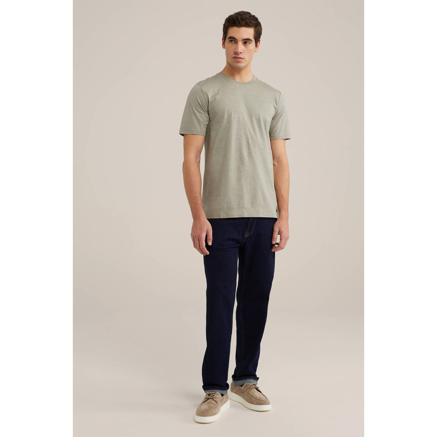 Van Gils regular fit T-shirt blue fish