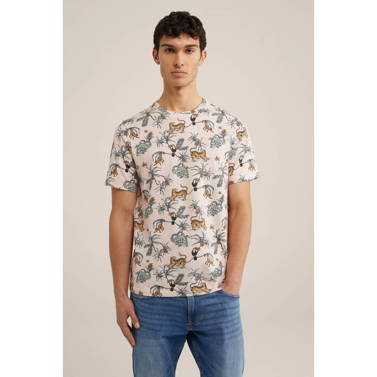 WE Fashion T-shirt Magnumo met all over print multi