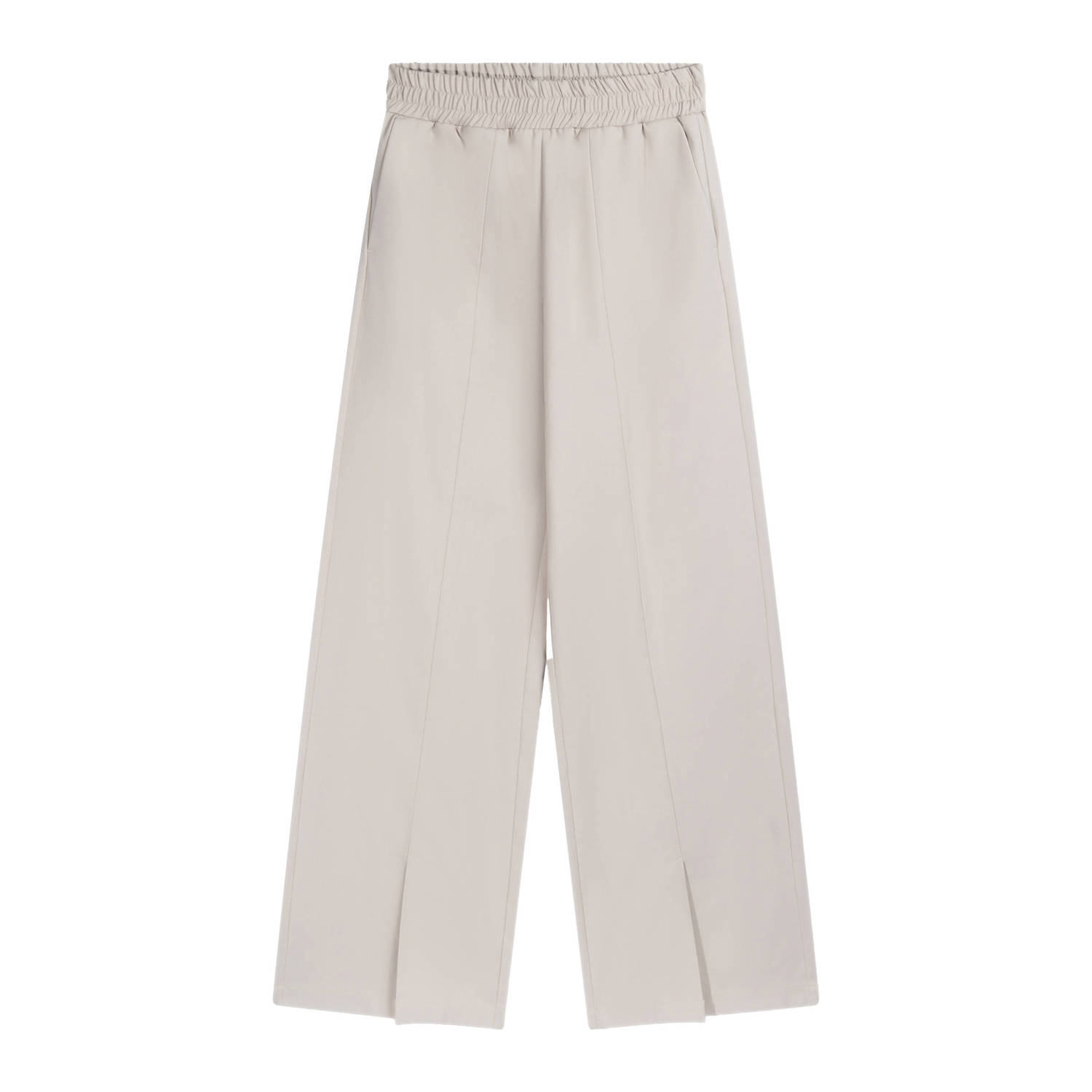 ALIX THE LABEL Dames Broeken Ladies Woven Wide Leg Pants Zand