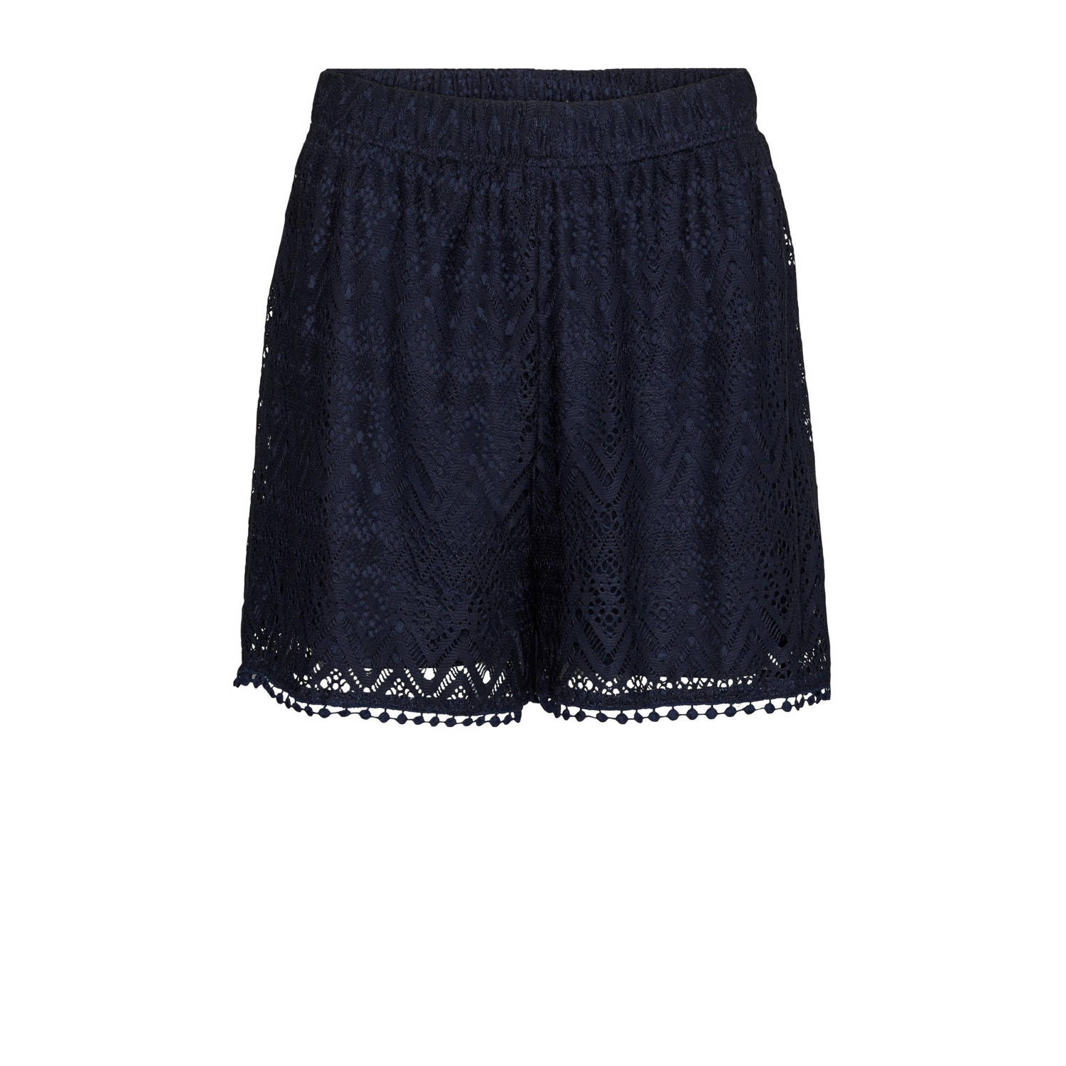 VERO MODA high waist relaxed short VMMAYA donkerblauw