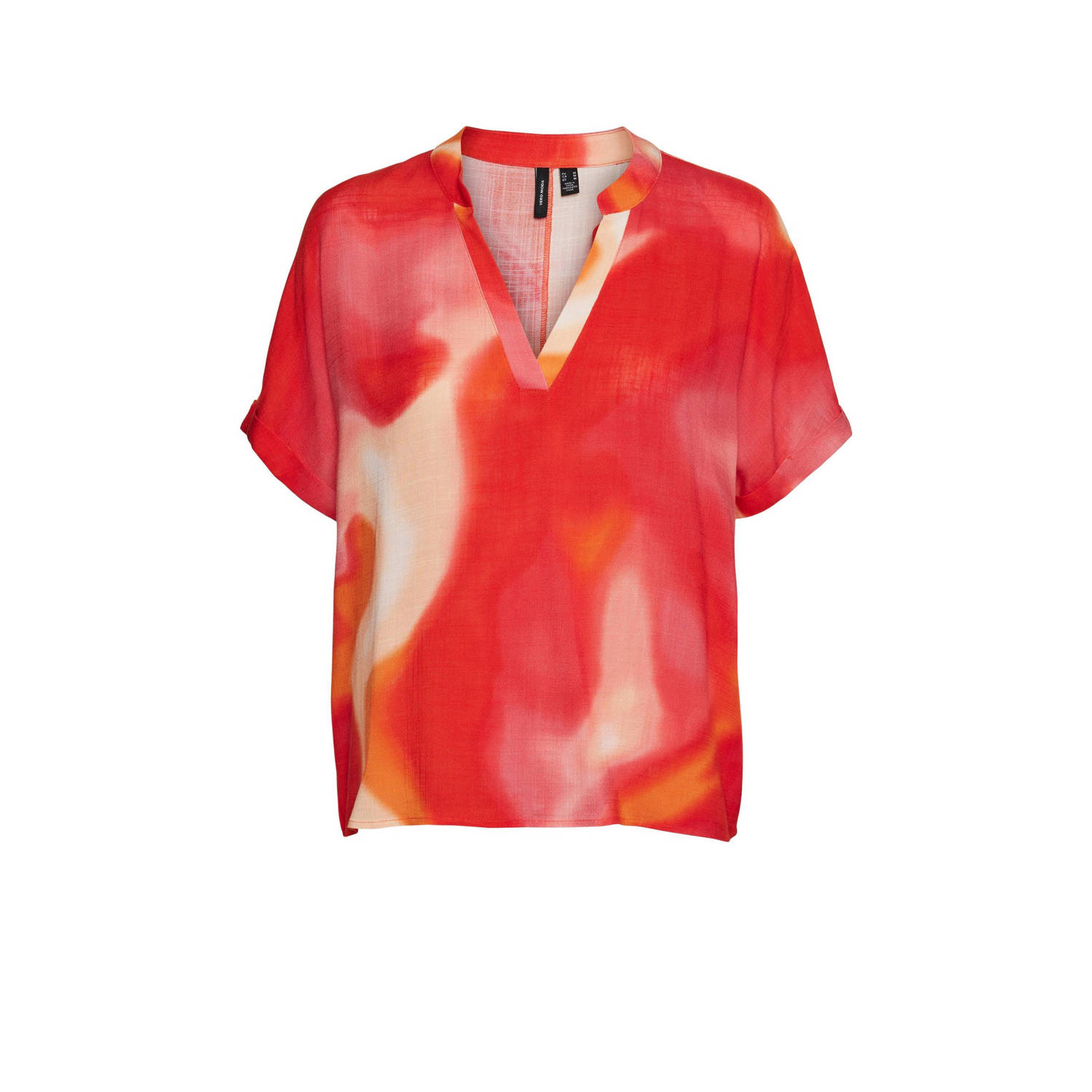 VERO MODA top met all over print rood